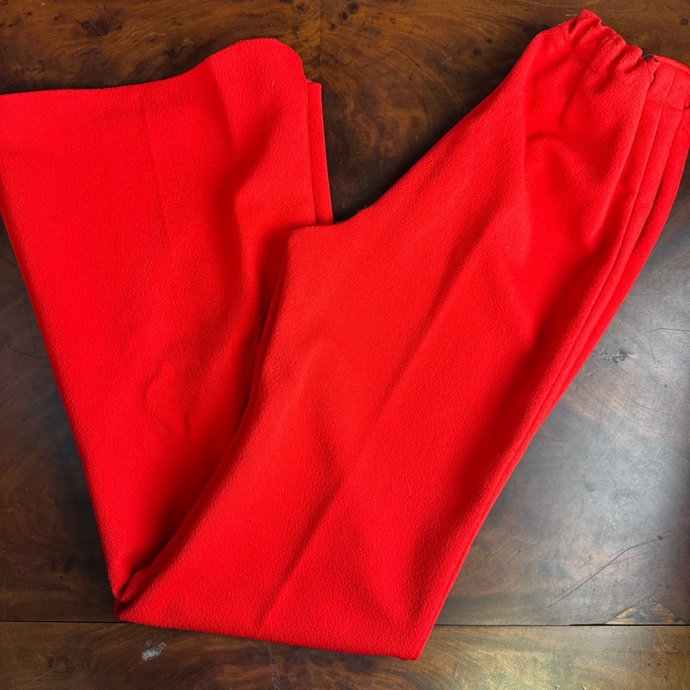 Vintage 1970s Vibrant Red Pants